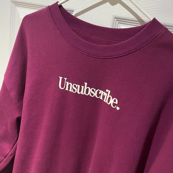 SoComfy Oversized Unsubscribe Sweatshirt - Picture 1 of 9